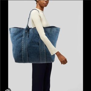 Clare V denim Trop tote XL